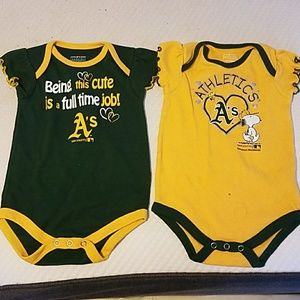 2 A's onsies